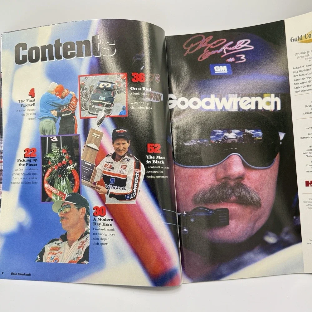 Tribute Dale Earnhardt His Legend Lives Gold‎ Collector Series Magazine